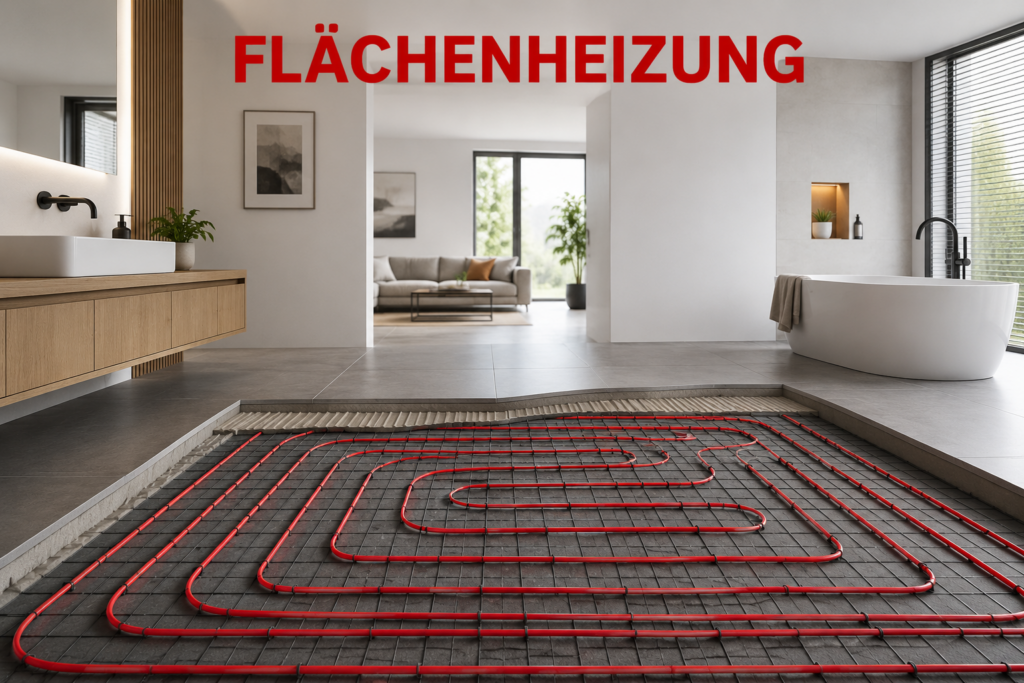 Flächenheizung für Wohnung