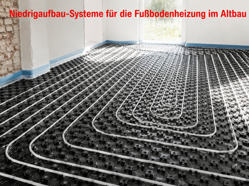 Niedrigaufbau-Systeme für die Fußbodenheizung im Altbau