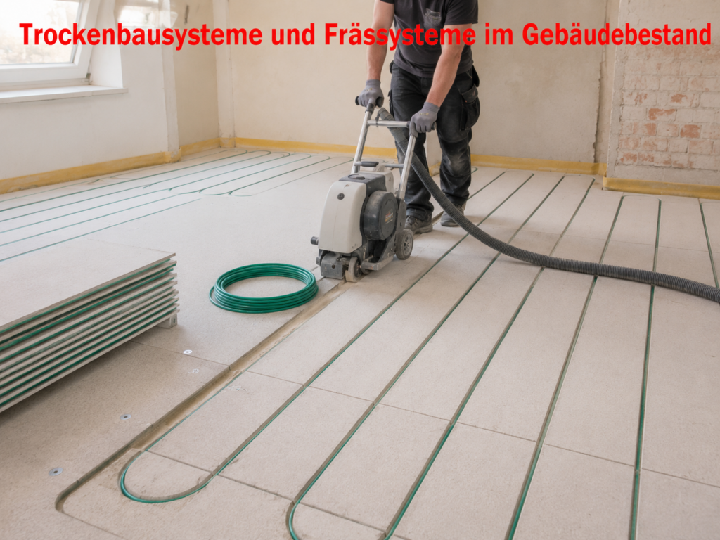 Trockenbausysteme und Frässysteme im Gebäudebestand